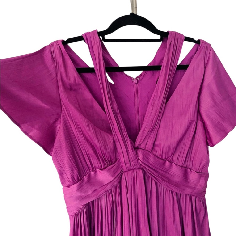 Anthropologie V-Neck Luminous Mini Dress - NWT! - Picture 3 of 8